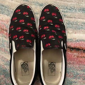 Embroidered Cherry Vans